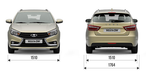 Размеры универсала Lada Vesta SW 2018